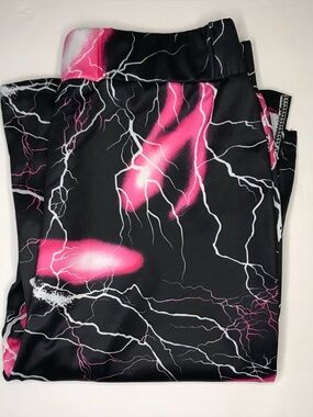 SHEIN Pink Lightning Flare Pants Size S